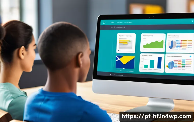 온라인 학습 코스 설계 방법 - A modern online learning environment scene showing a diverse group of adult students from Brazil eng...